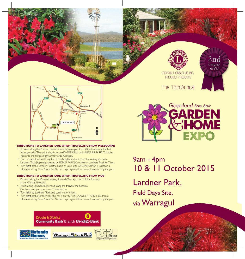 10 & 11 October 2015 Lardner Park, Via Warragul