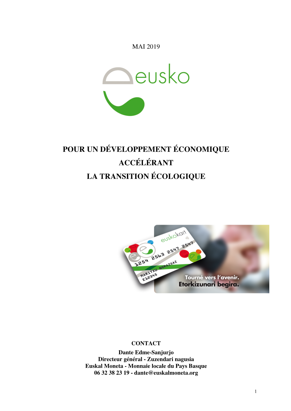 Présentation Eusko Mai 2019