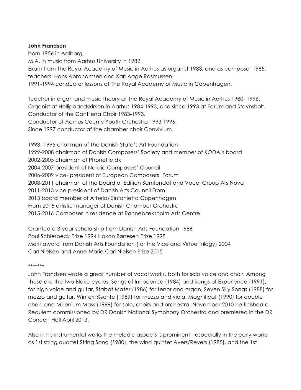 John Frandsen Cv-Eng