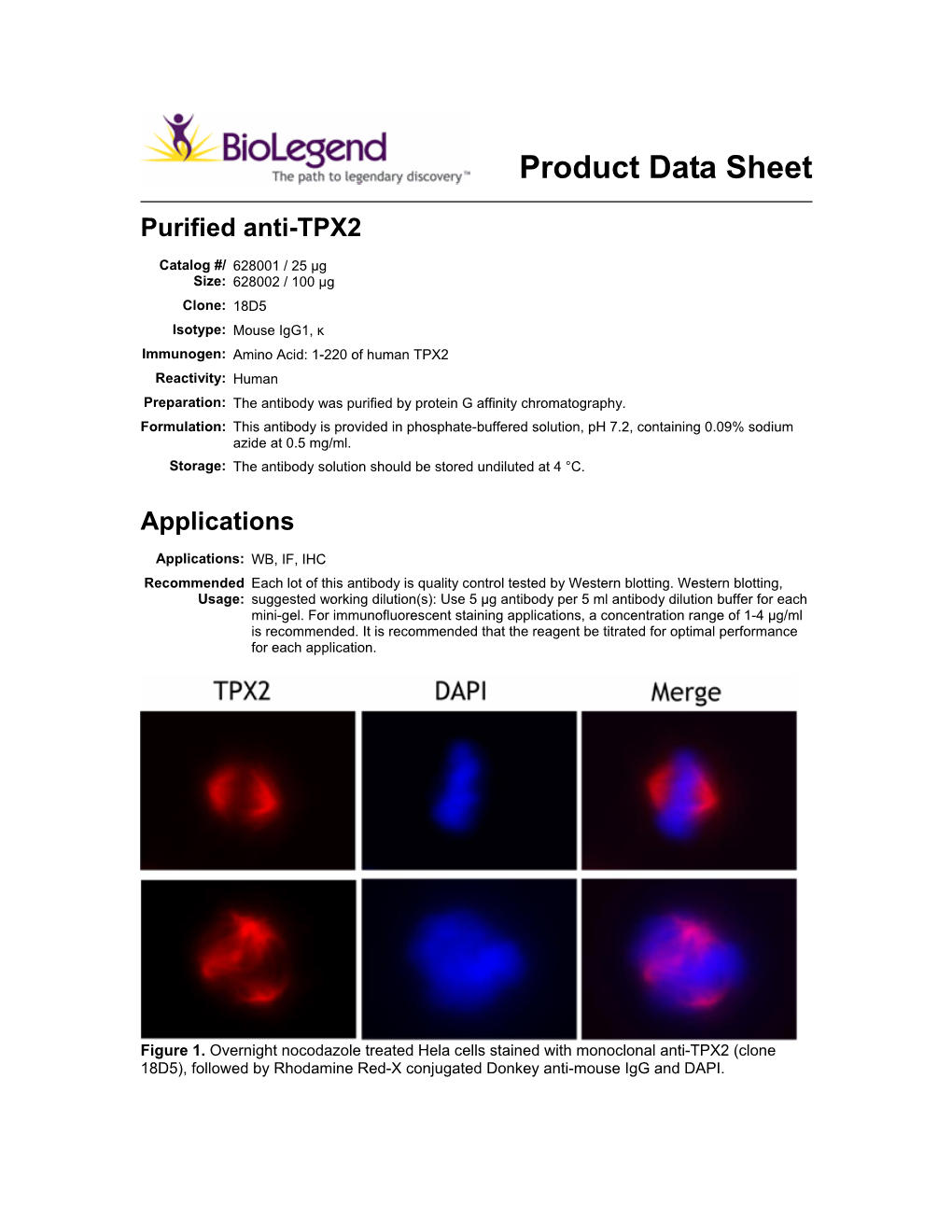 Product Data Sheet