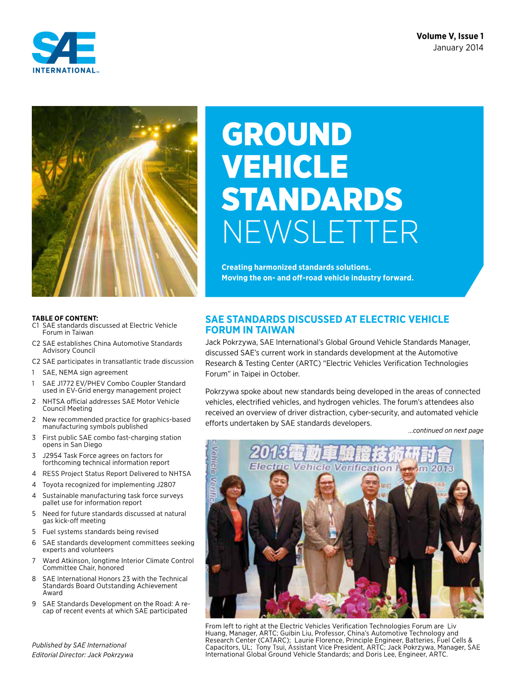 Ground Vehicle Standards Newsletter