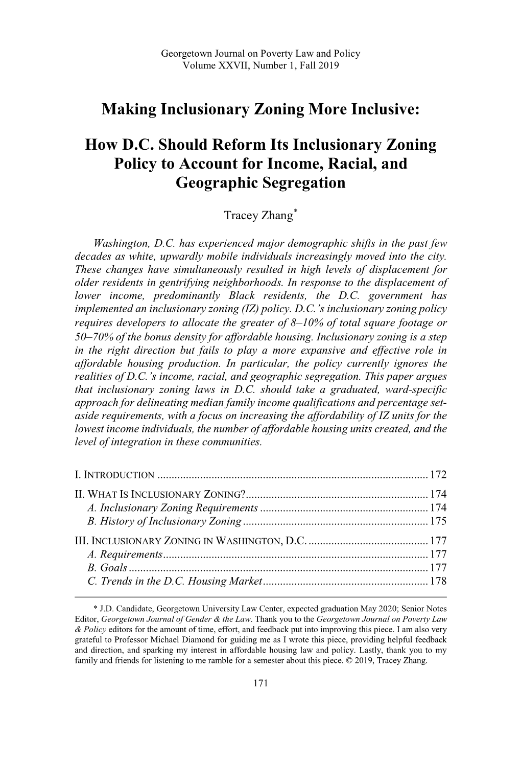 How D.C. Should Reform Its Inclusionary Zoning Policy to Account for Income, Racial, and Geographic Segregation