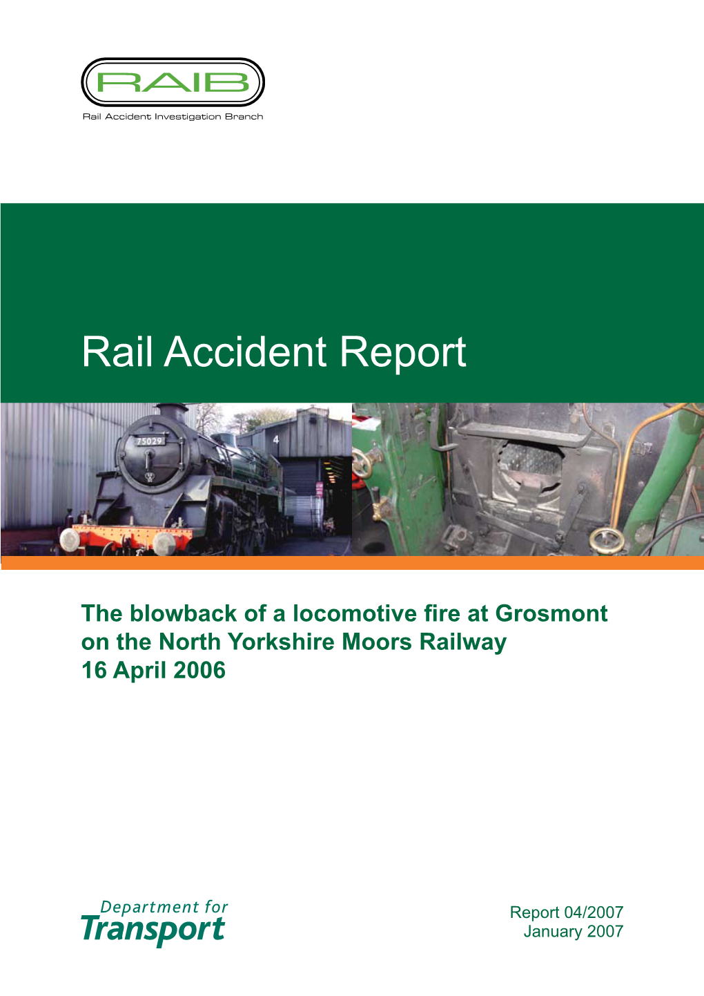 Rail Accident Report