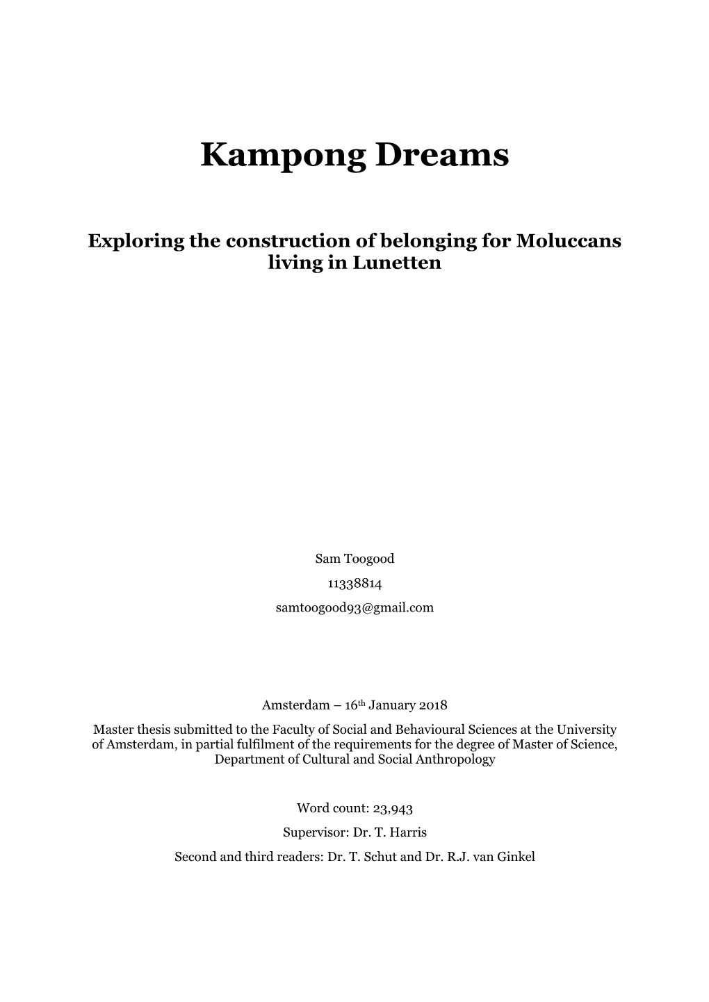 Kampong Dreams