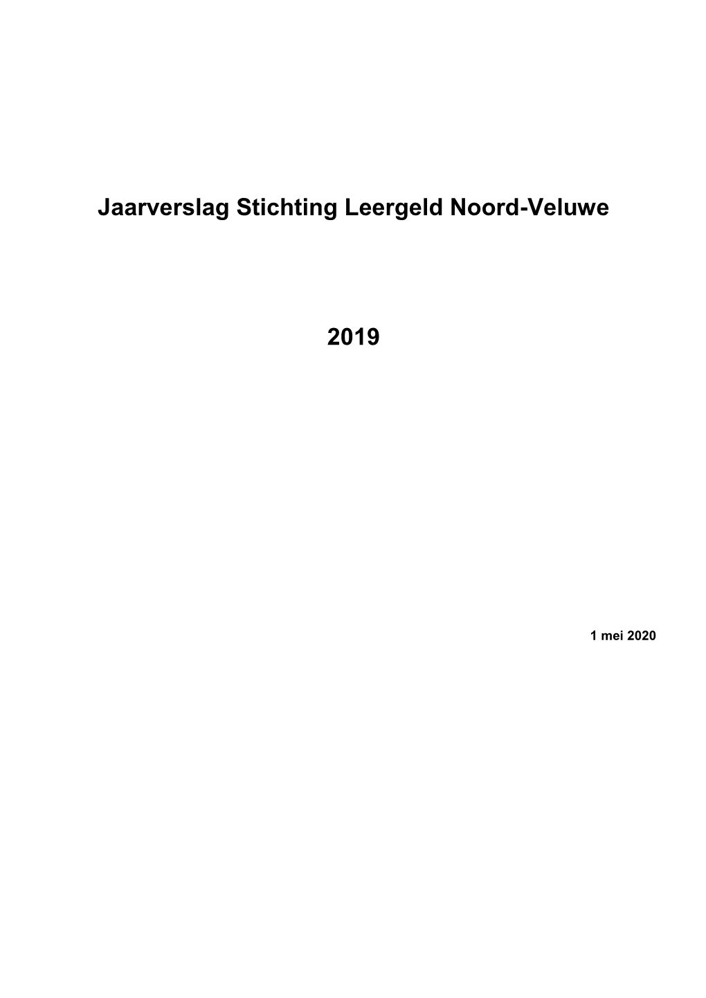 Jaarverslag LGNV 2019