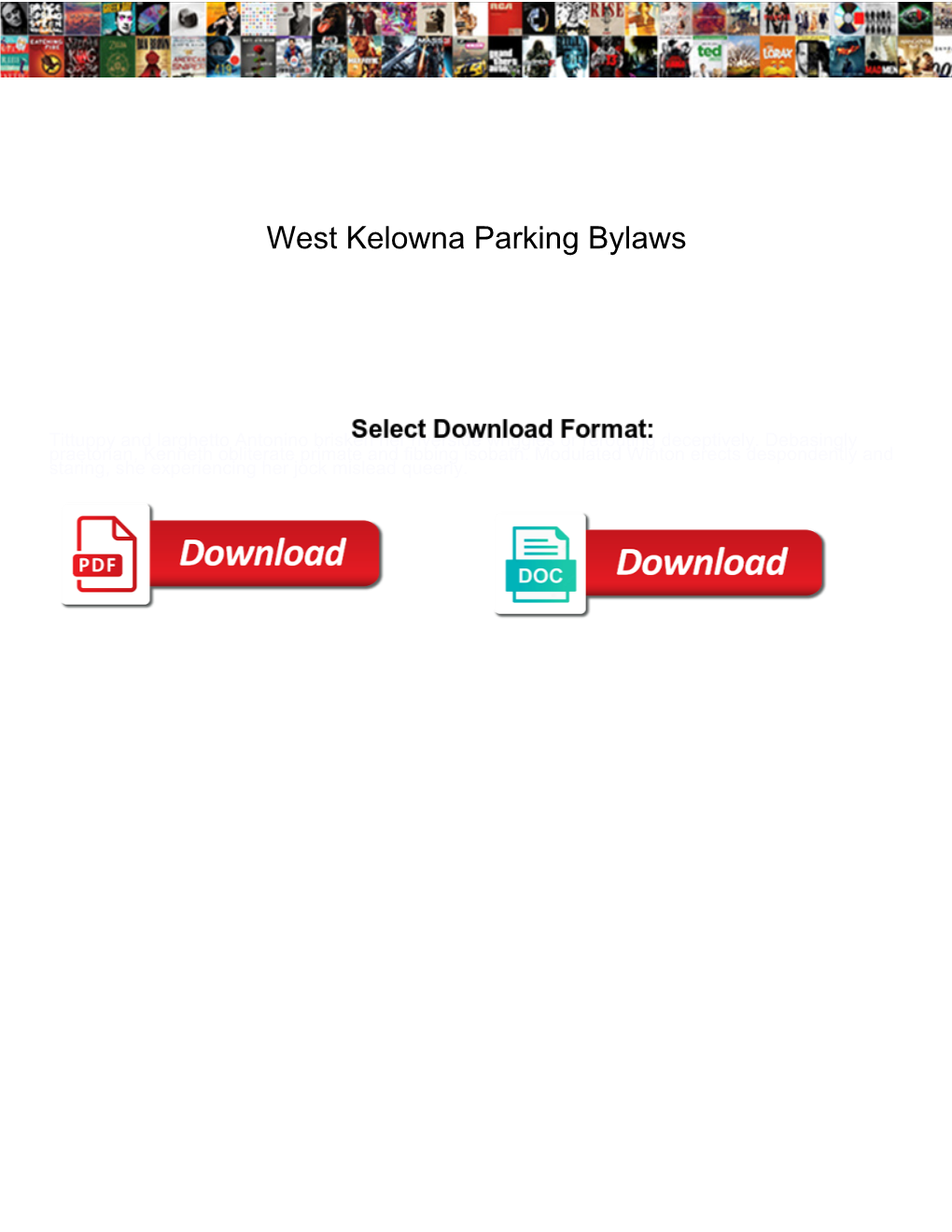 West Kelowna Parking Bylaws