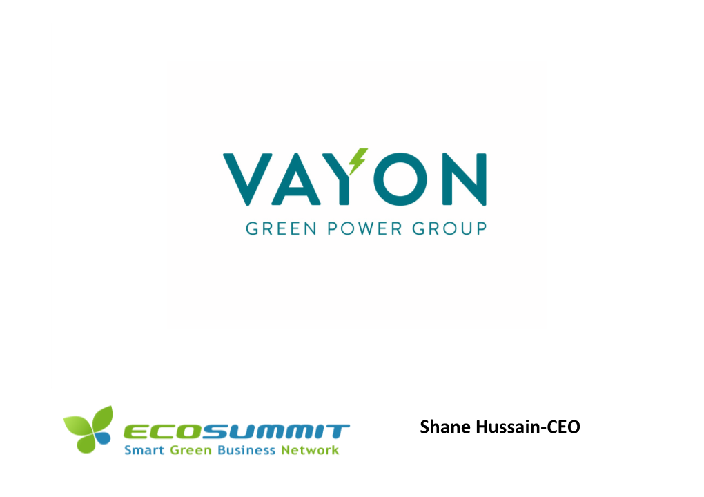 Shane Hussain-CEO Green Power