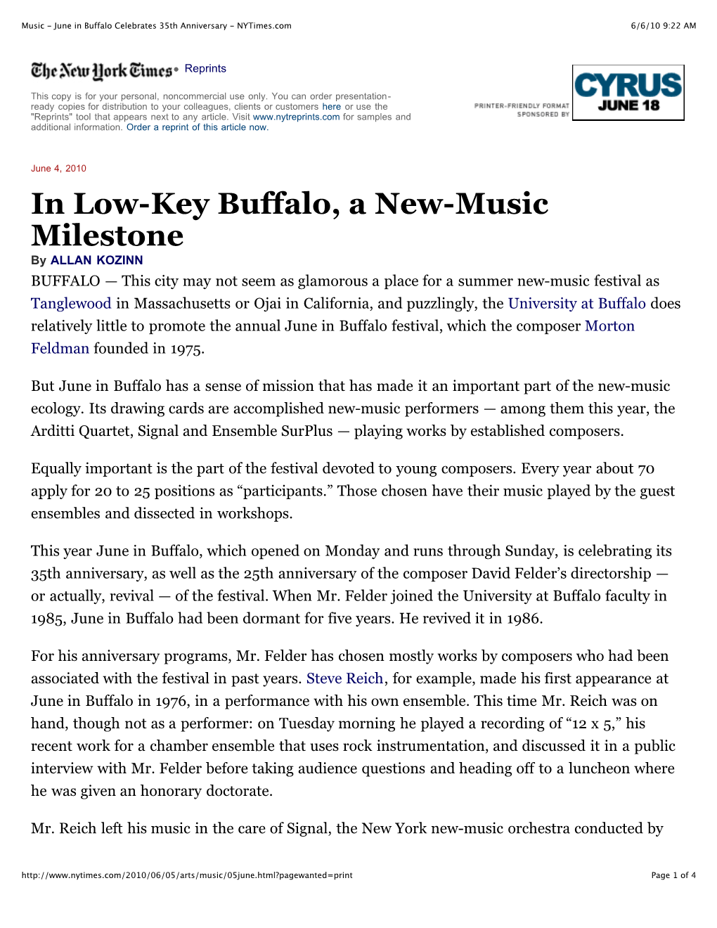 In Low-Key Buffalo, a New Music Milestonedownload Pdf(113