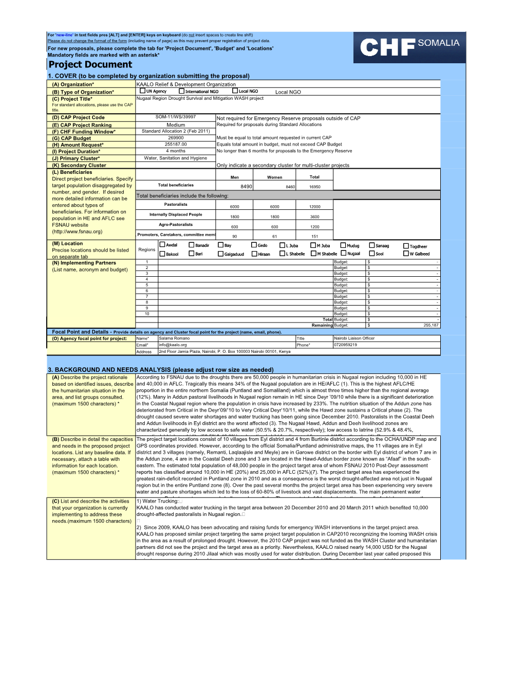 CHF-DMA-0489-138 Project Document.Xlsx