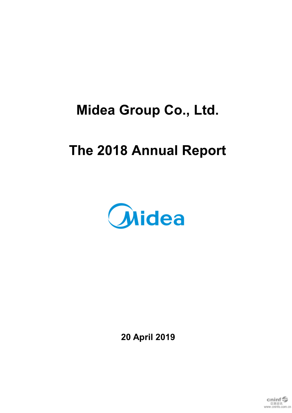 Midea Group Co., Ltd. the 2018 Annual Report