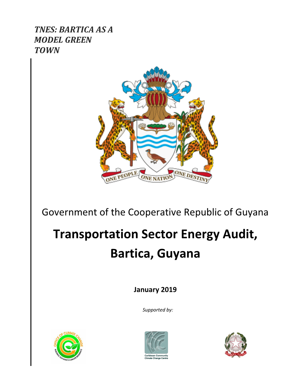 Transportation Sector Energy Audit, Bartica, Guyana
