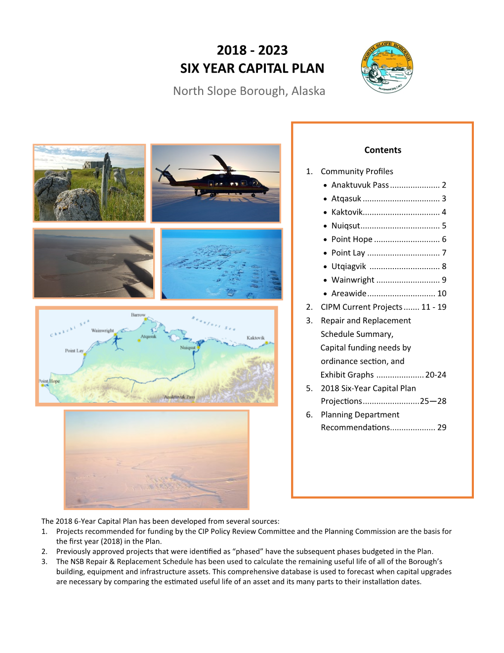 2023 SIX YEAR CAPITAL PLAN North Slope Borough, Alaska