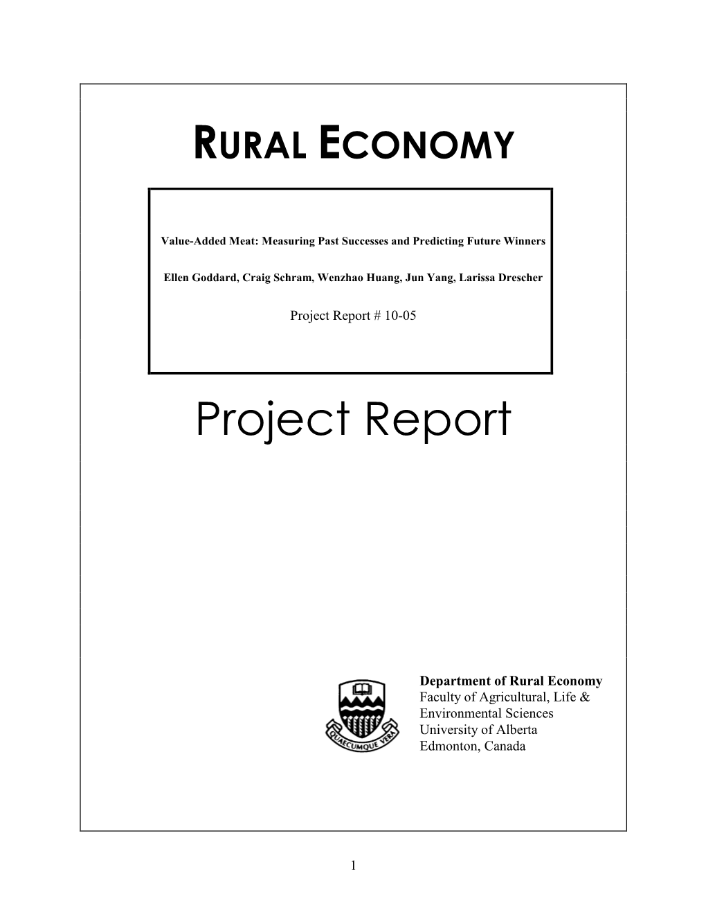 Rural Economy