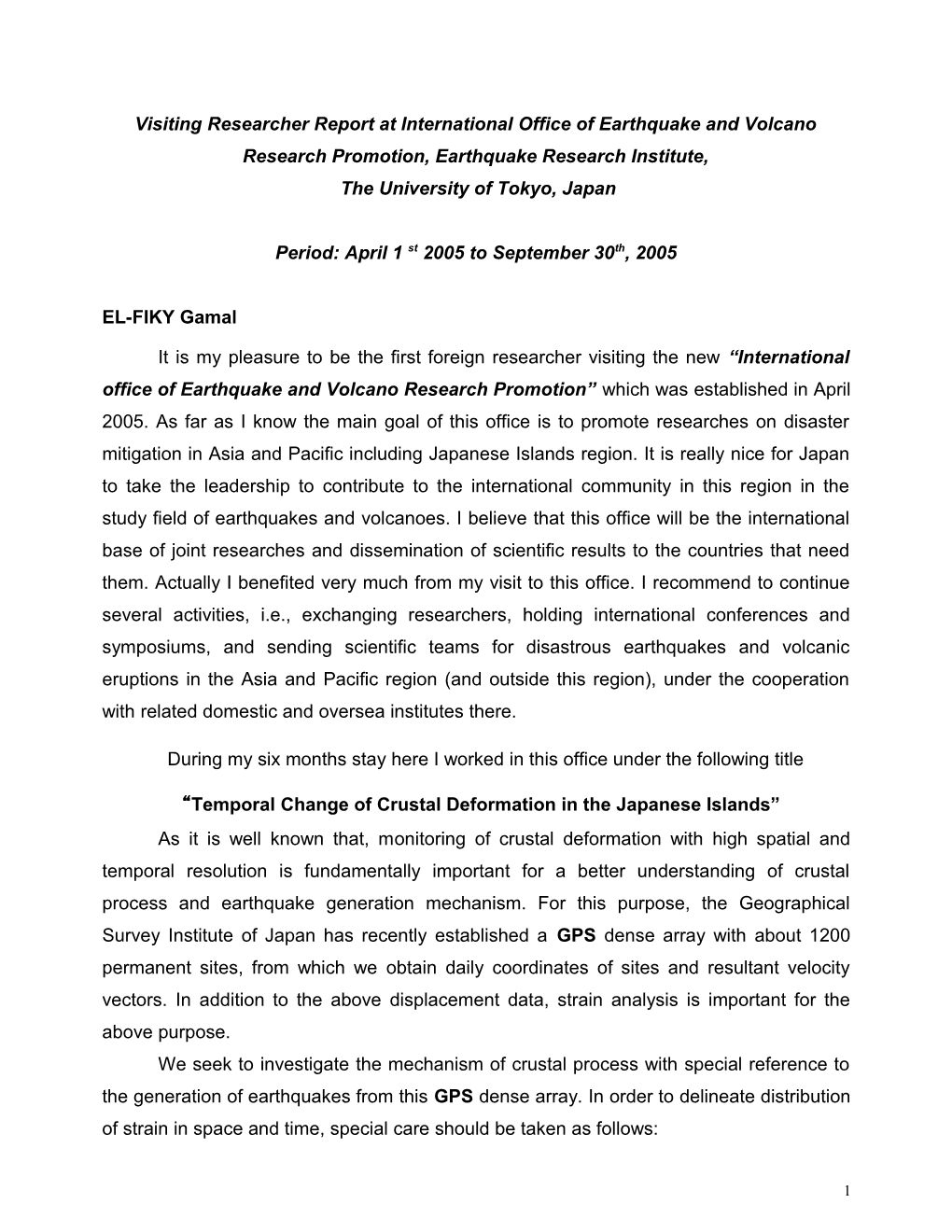 Application of Least-Squares Collocation Method for the Study of Crustal Deformation In