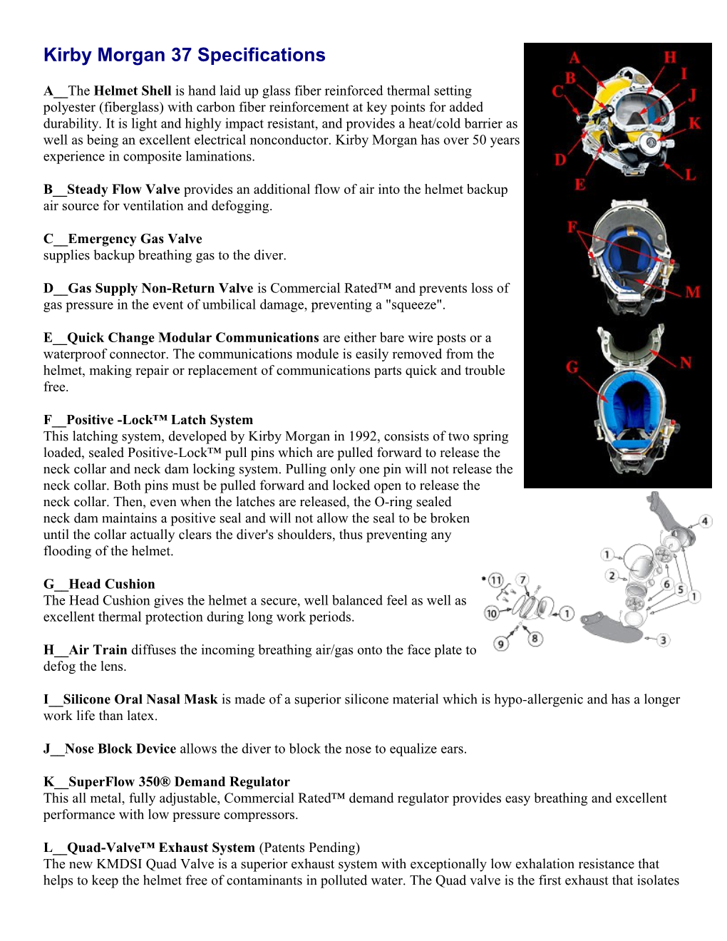 Kirby Morgan 57 Specifications s1