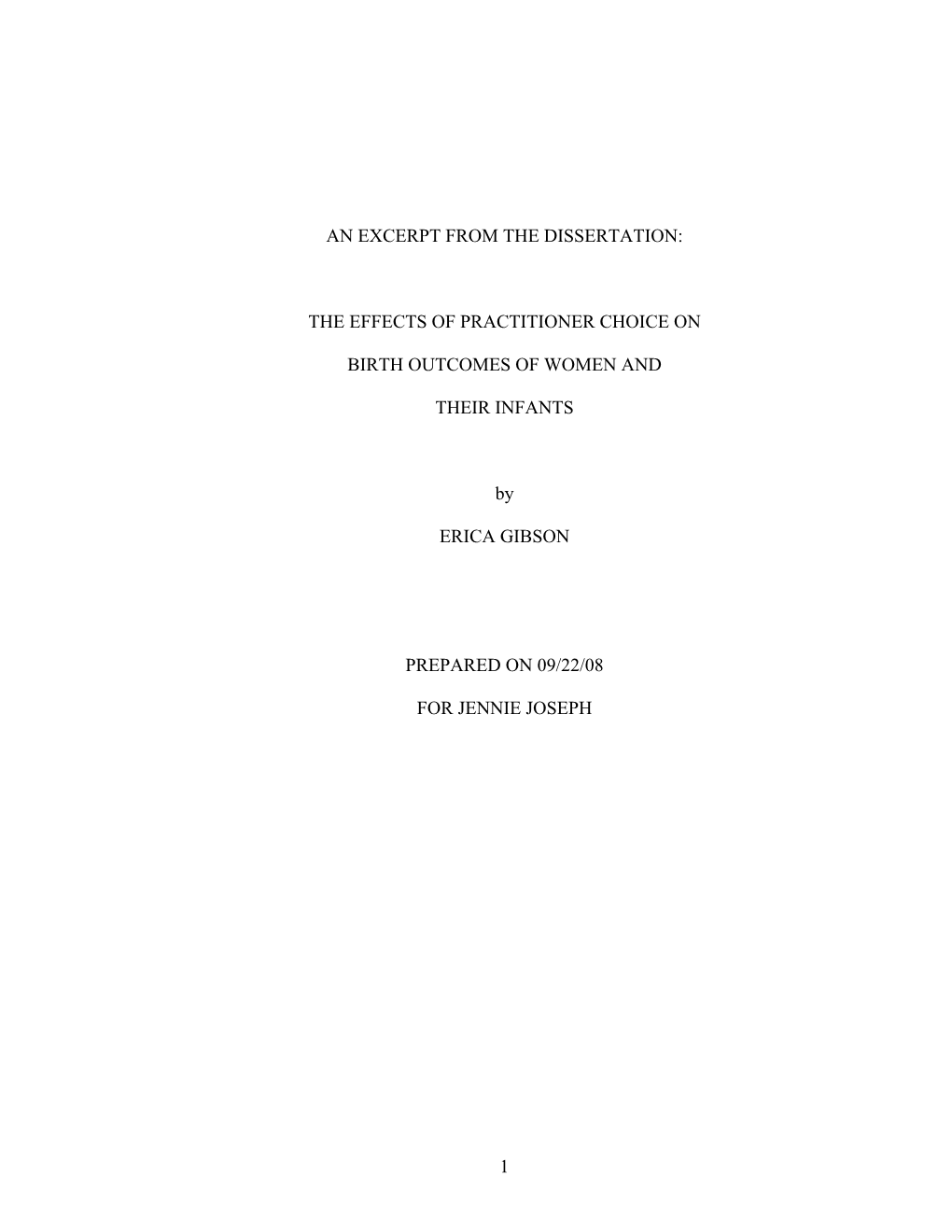 Jennie Joseph Excerpt 9-22-08 Dr. Erica Gibson