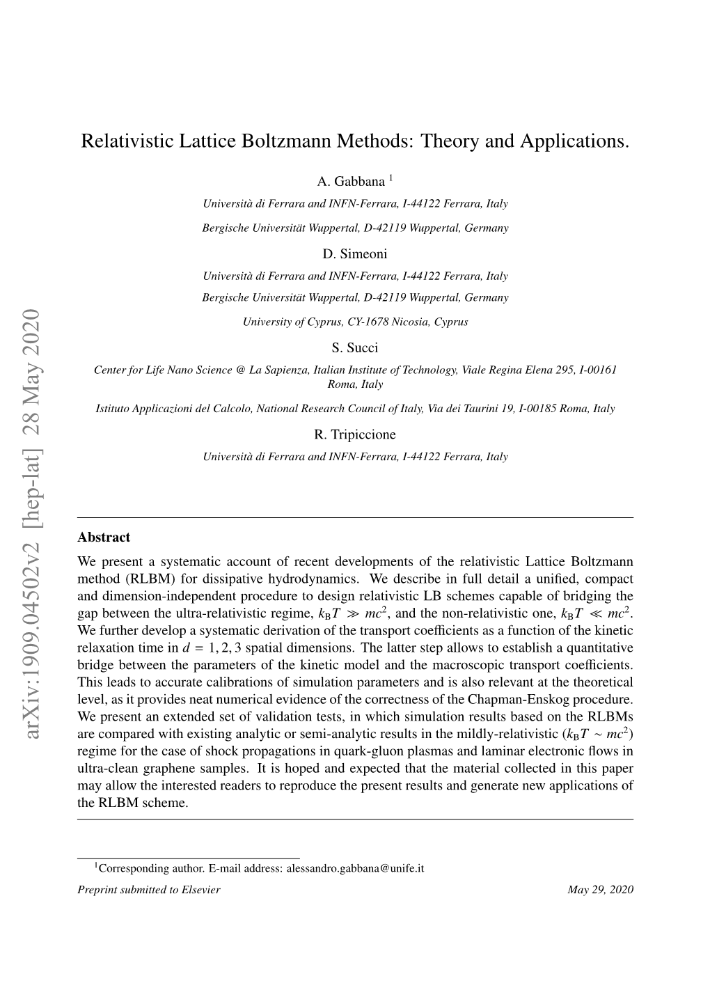 Relativistic Lattice Boltzmann Methods: Theory and Applications