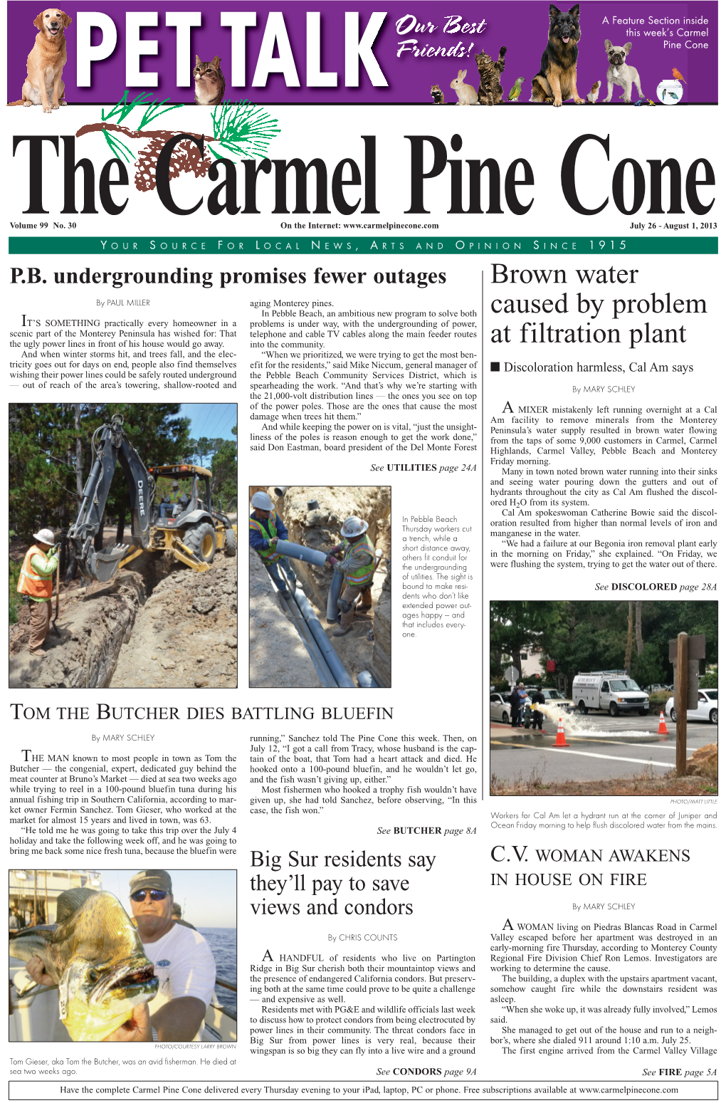 Carmel Pine Cone, July 26, 2013 (Main News)