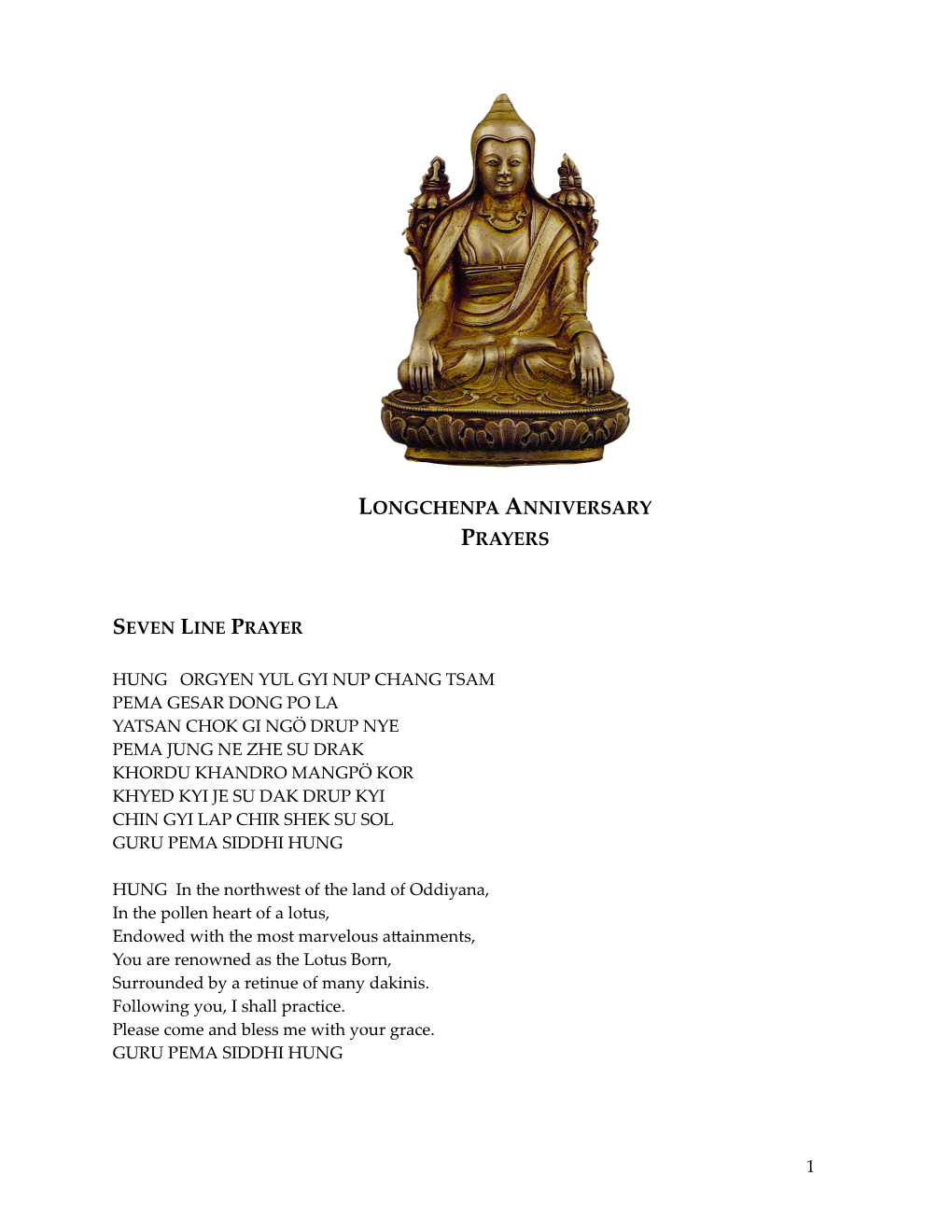 Longchenpa Anniversary Prayer Book 2021 28Jan21 V9