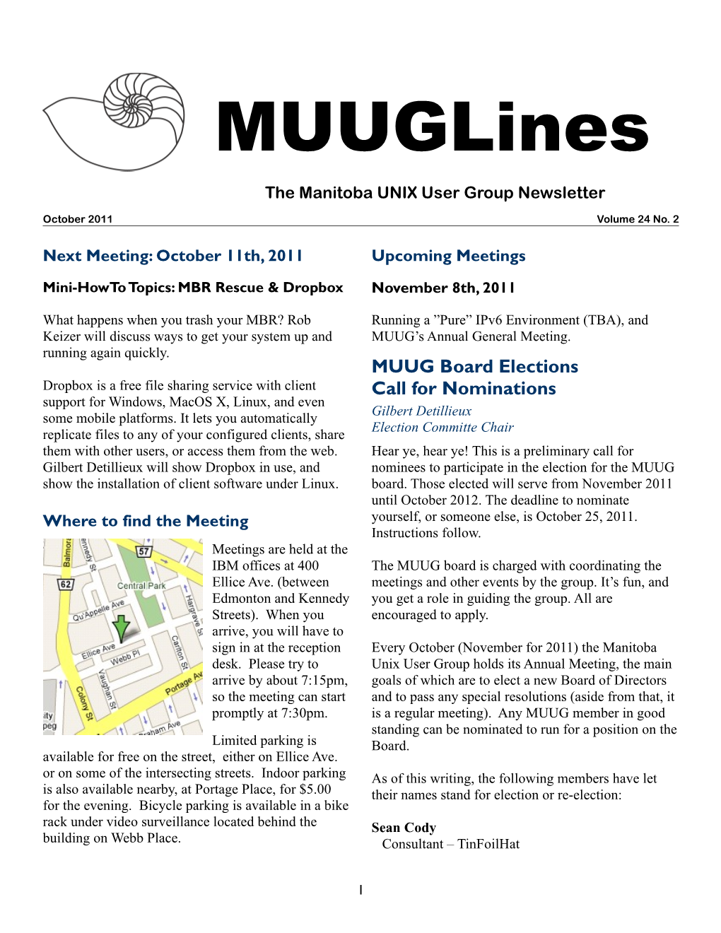 Muuglines the Manitoba UNIX User Group Newsletter