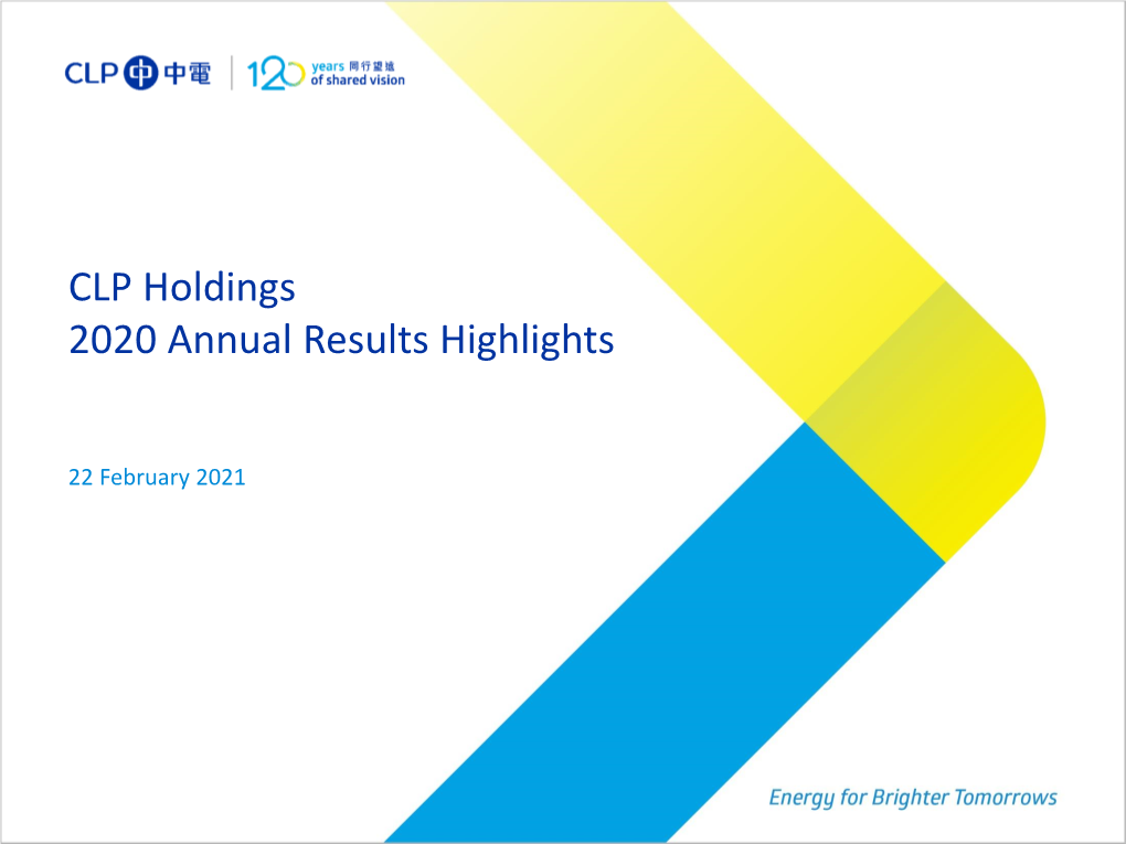 CLP Holdings 2020 Annual Results Highlights