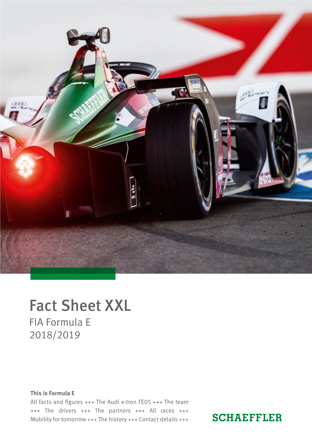 Fact Sheet XXL FIA Formula E 2018/2019