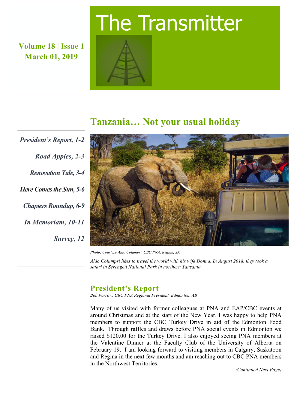 The Transmitter Volume 18 | Issue 1 March 01, 2019