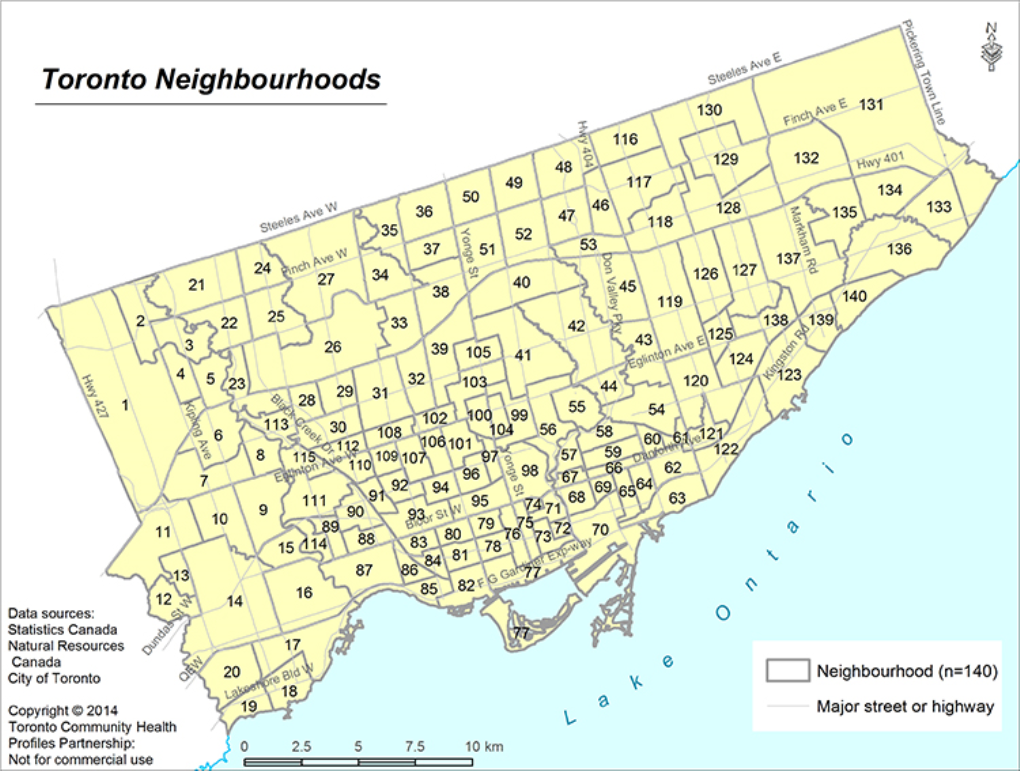 0 Toronto Neighbourhoods Map.Pdf