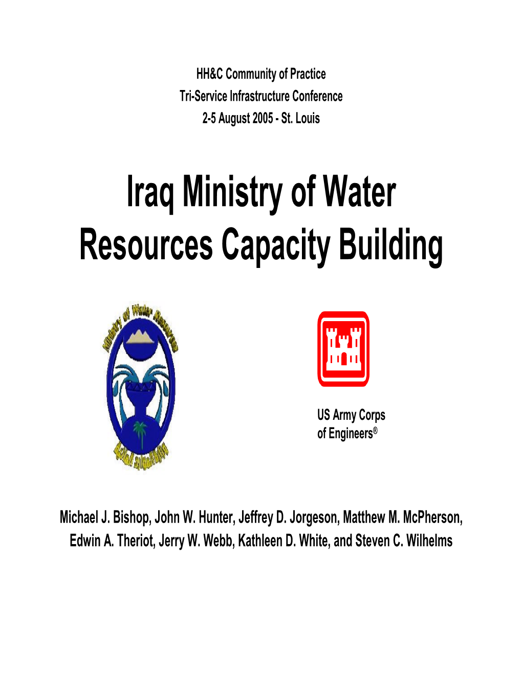 Iraq Ministry of Water Resources Capacity Building