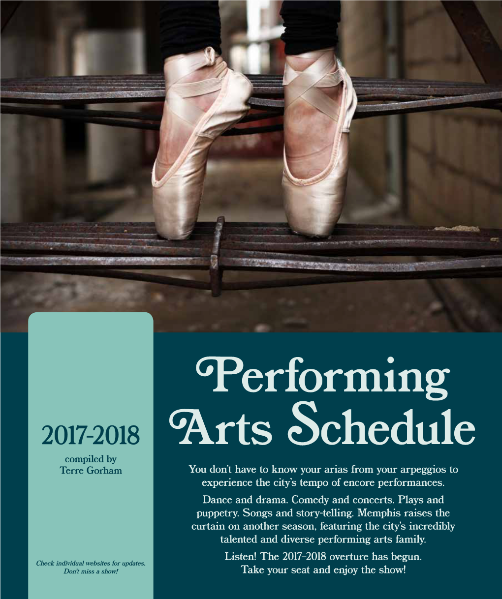 Performing Arts Schedule