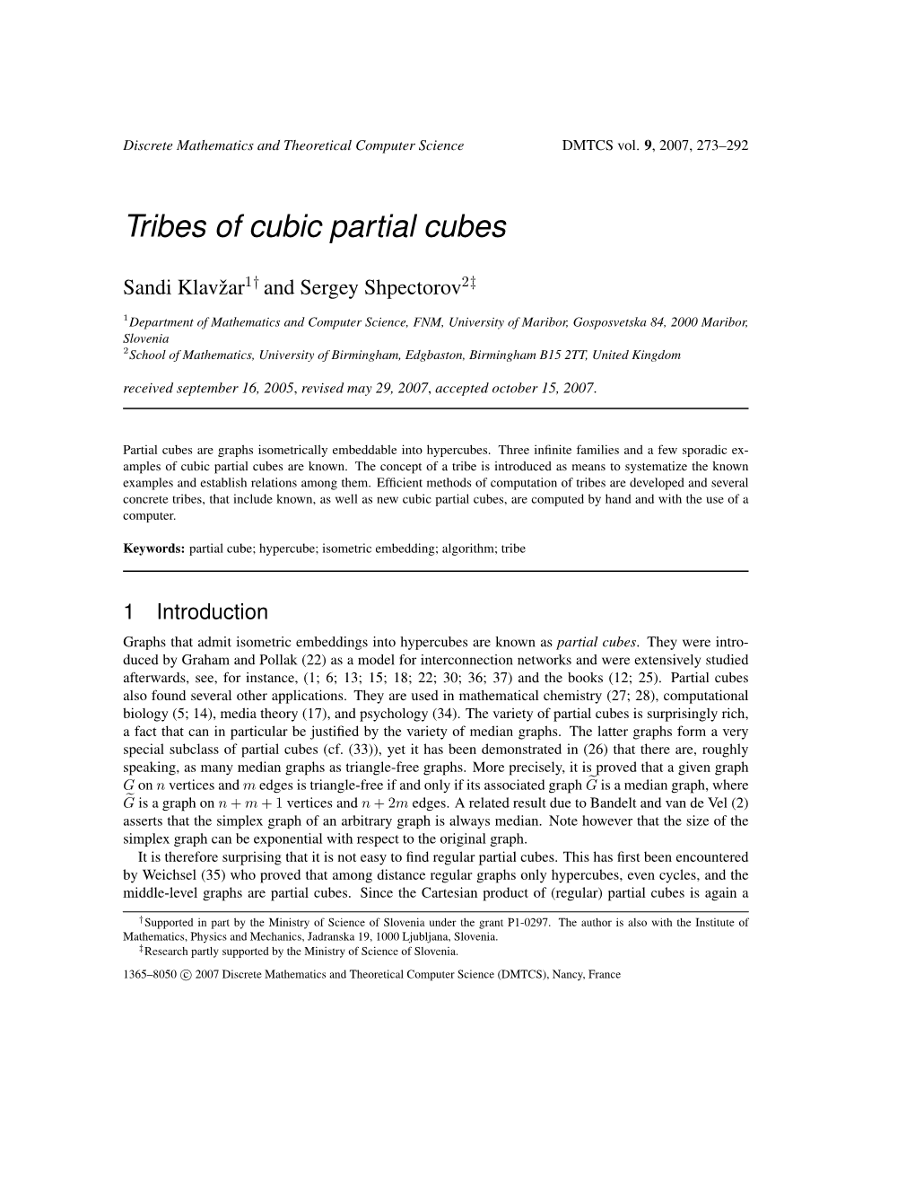 Tribes of Cubic Partial Cubes