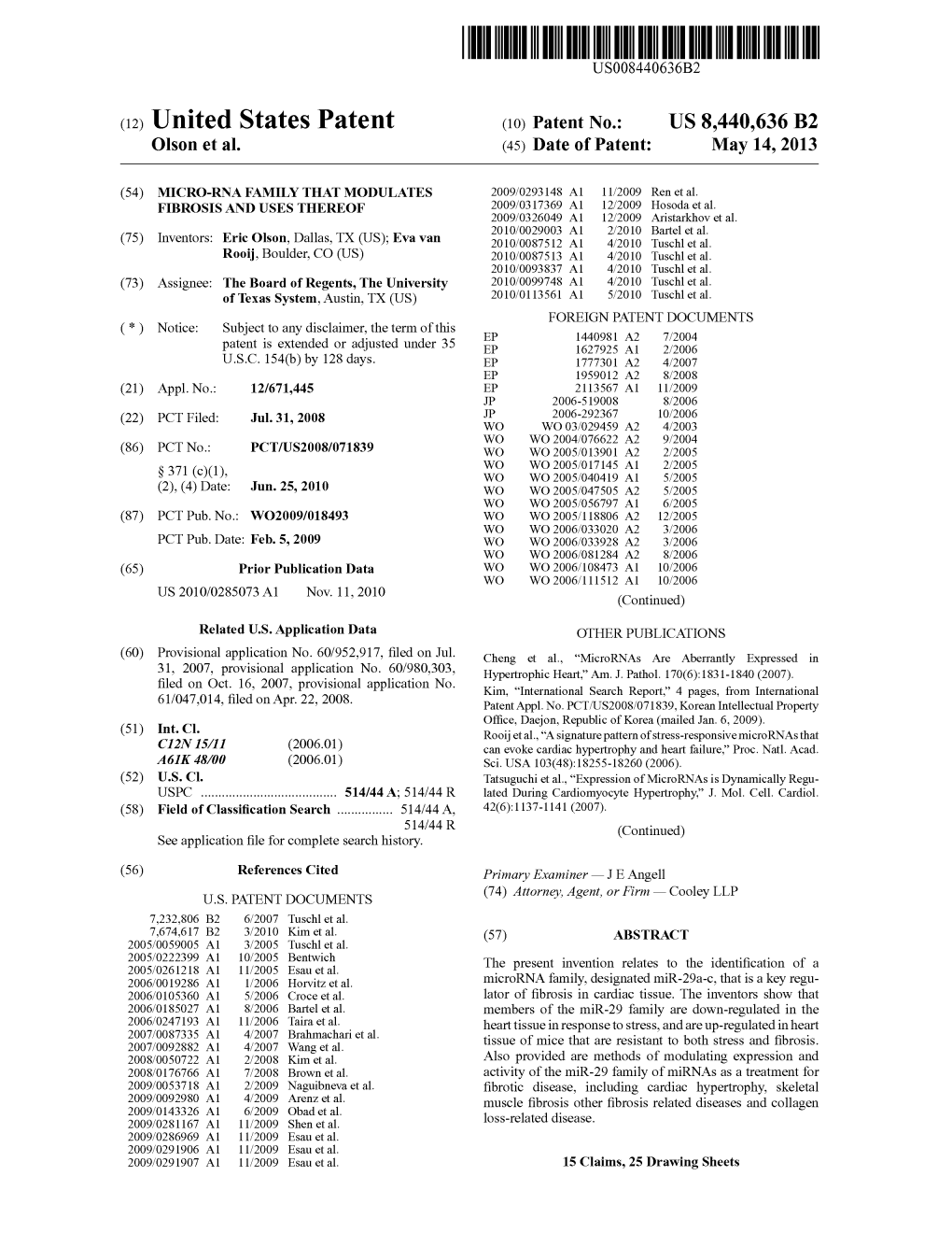 A2) United States Patent (10) Patent No.: US 8,440,636 B2