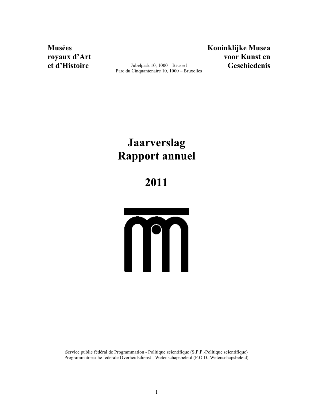 Jaarverslag Rapport Annuel 2011