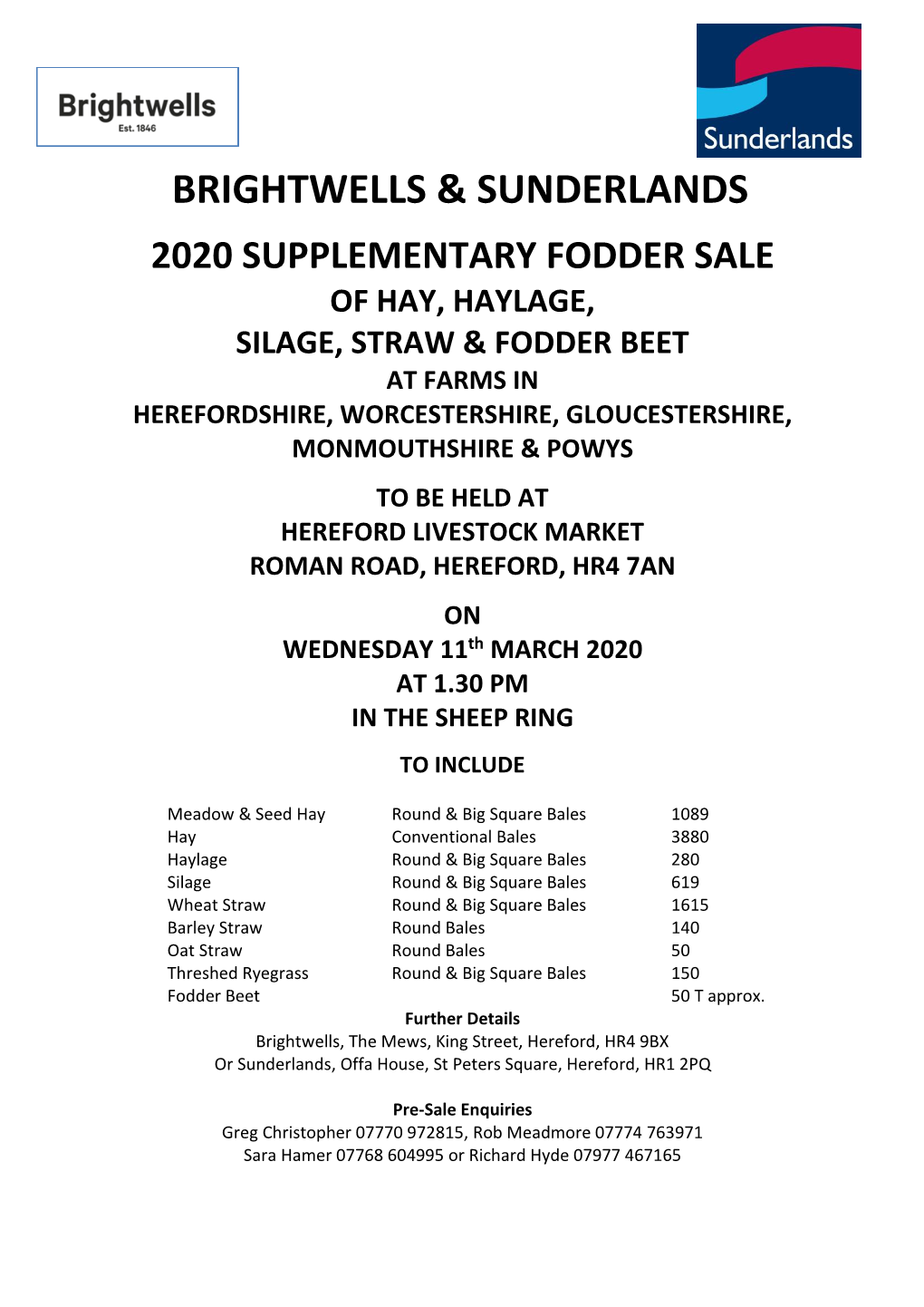 Supplementary Fodder Catalogue 11.03.2020