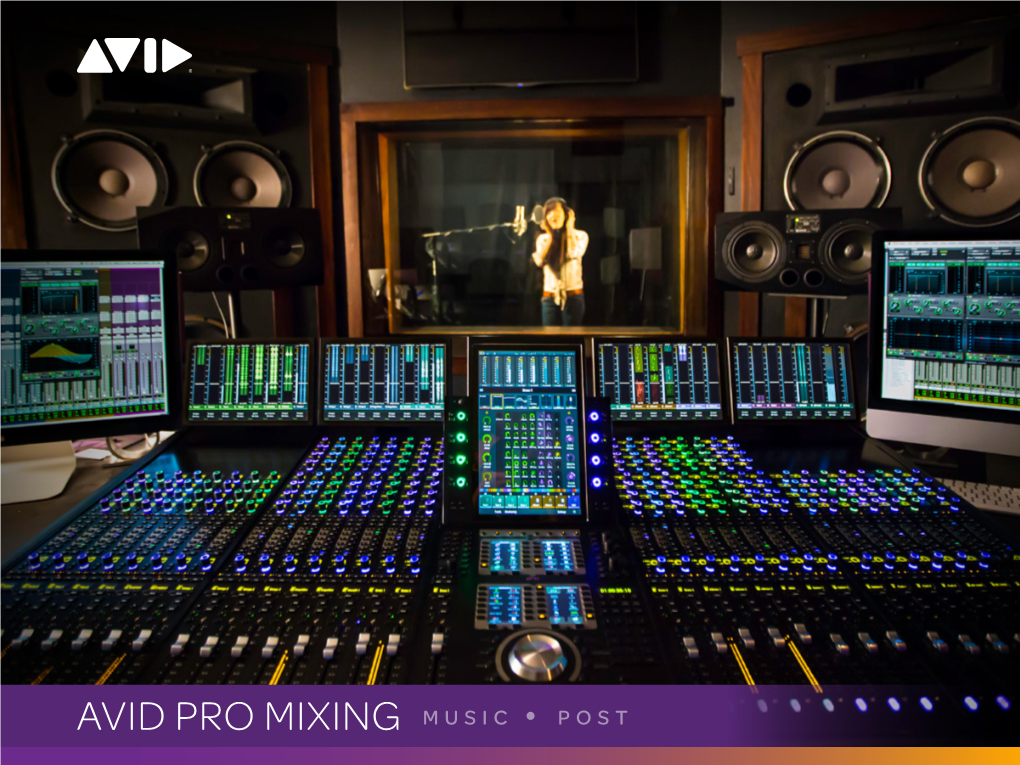 AVID PRO MIXING MUSIC • POST Your Mix—Your Way