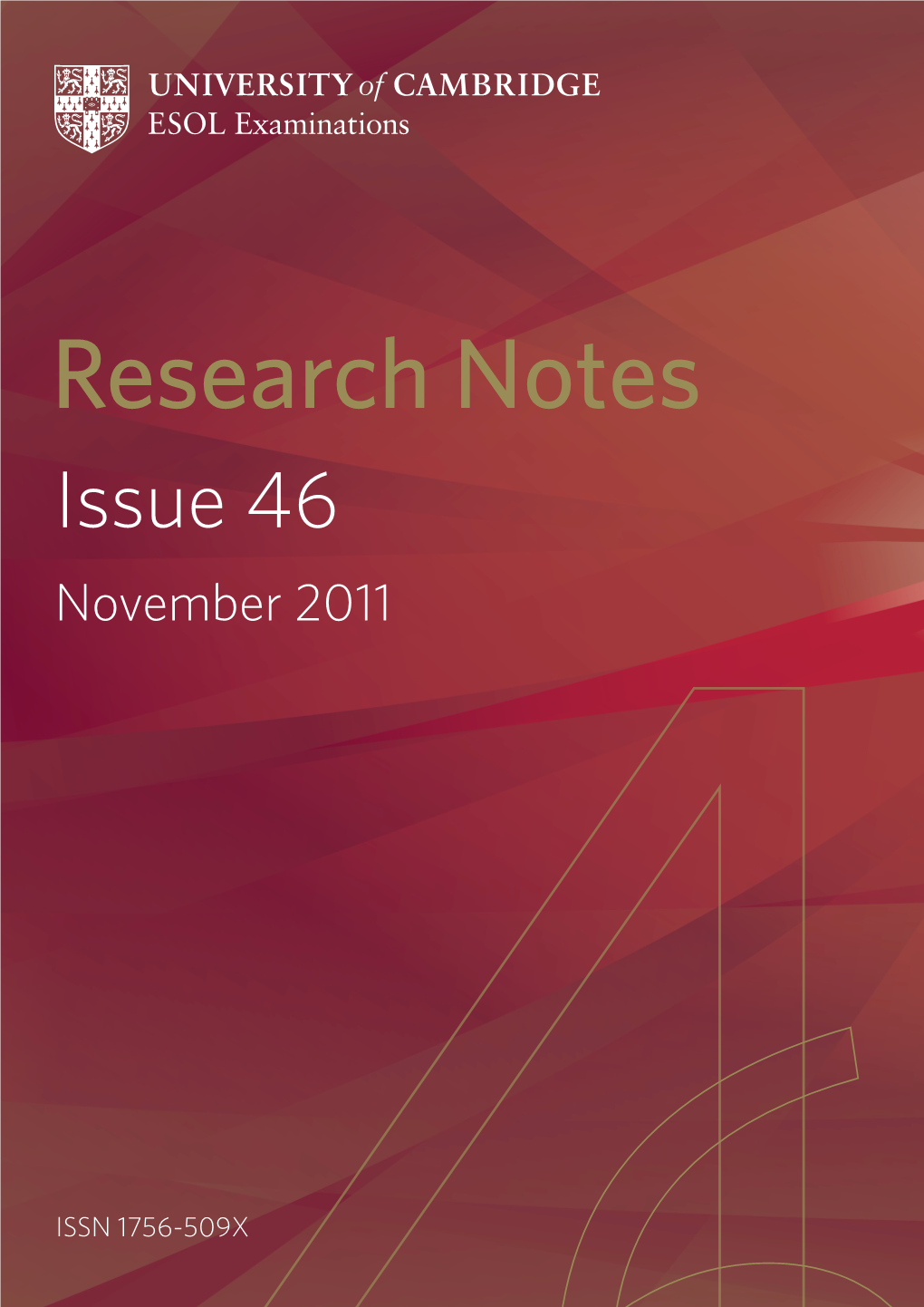 Research Notes Issue 46 November 2011