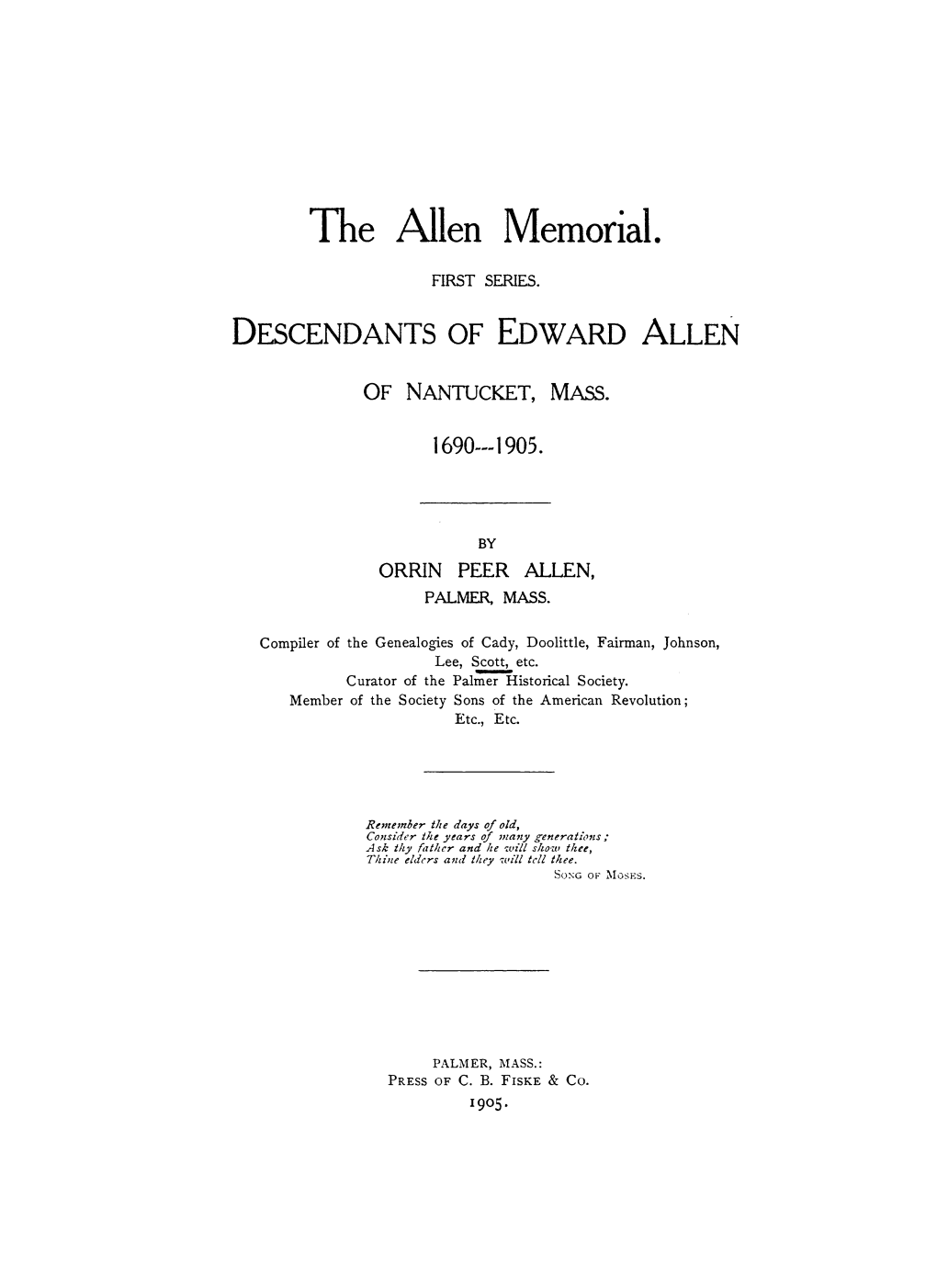 The Allen Memorial