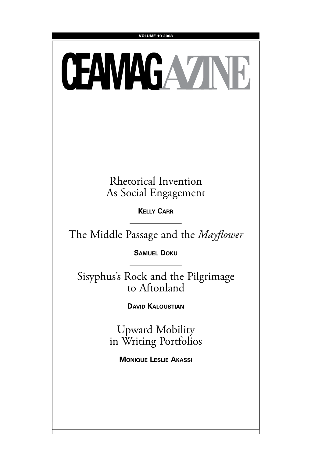 Volume 19, 2008 (PDF)