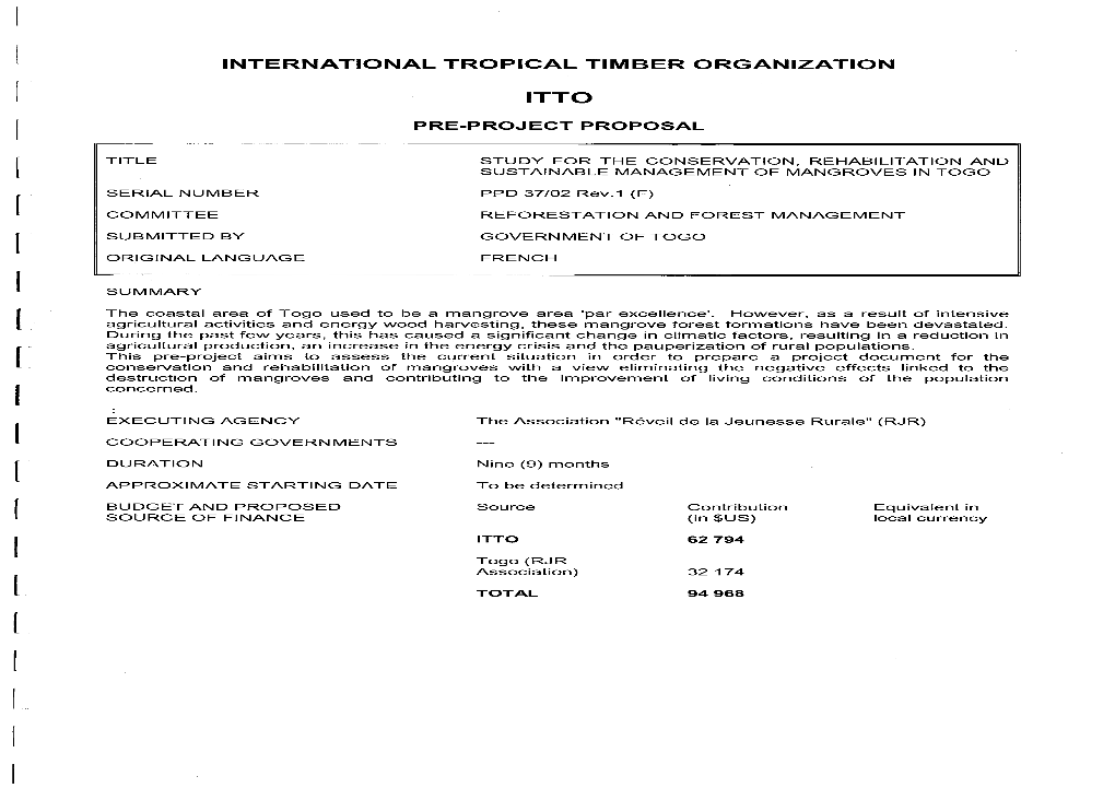 The International Tropical Timber Organization