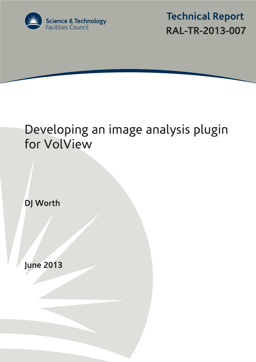 Developing an Image Analysis Plugin for Volview