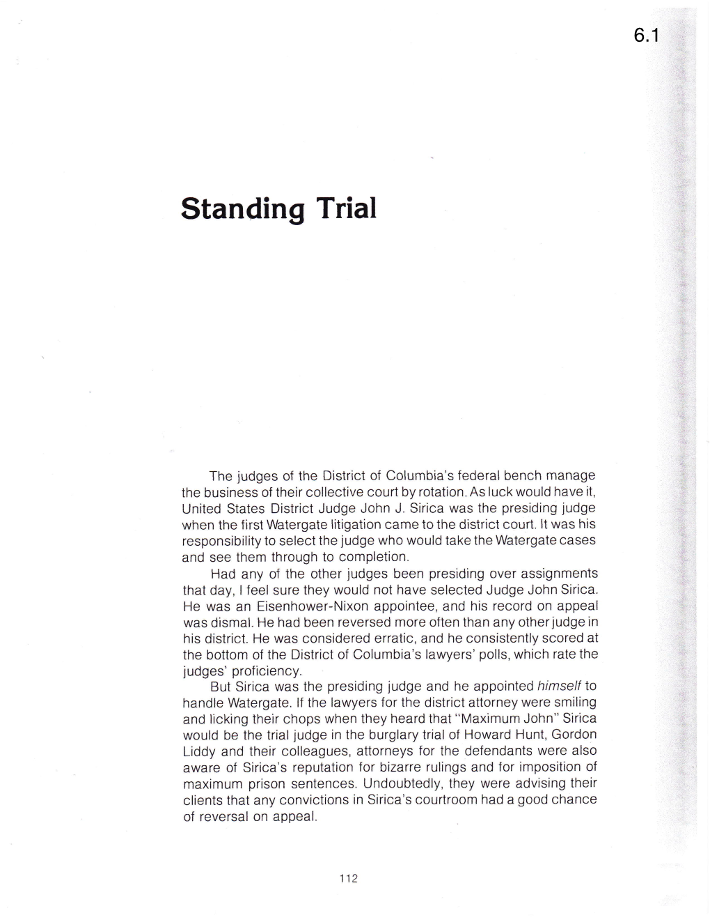 Standing Trial