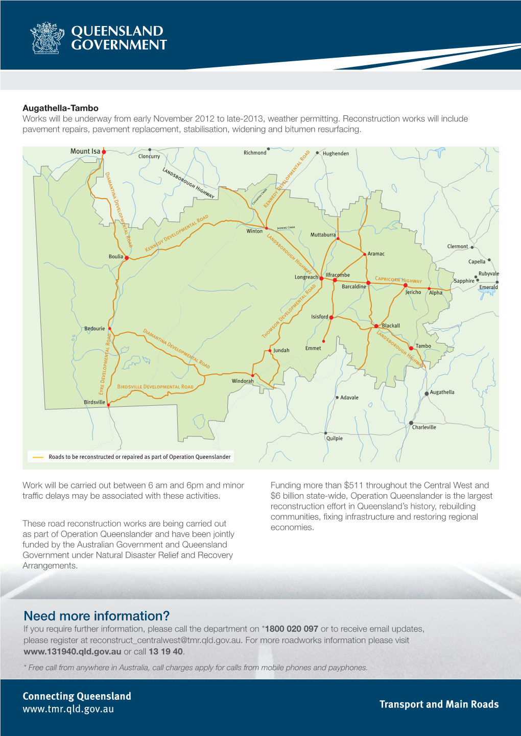 Landsborough Highway Community Notice