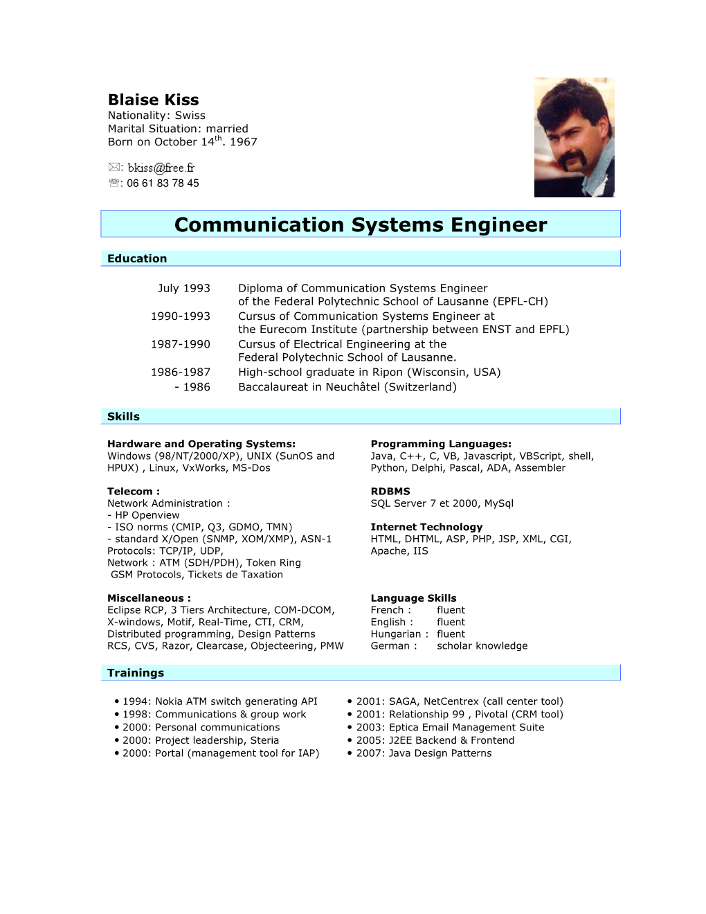 Communication Systems Engineer