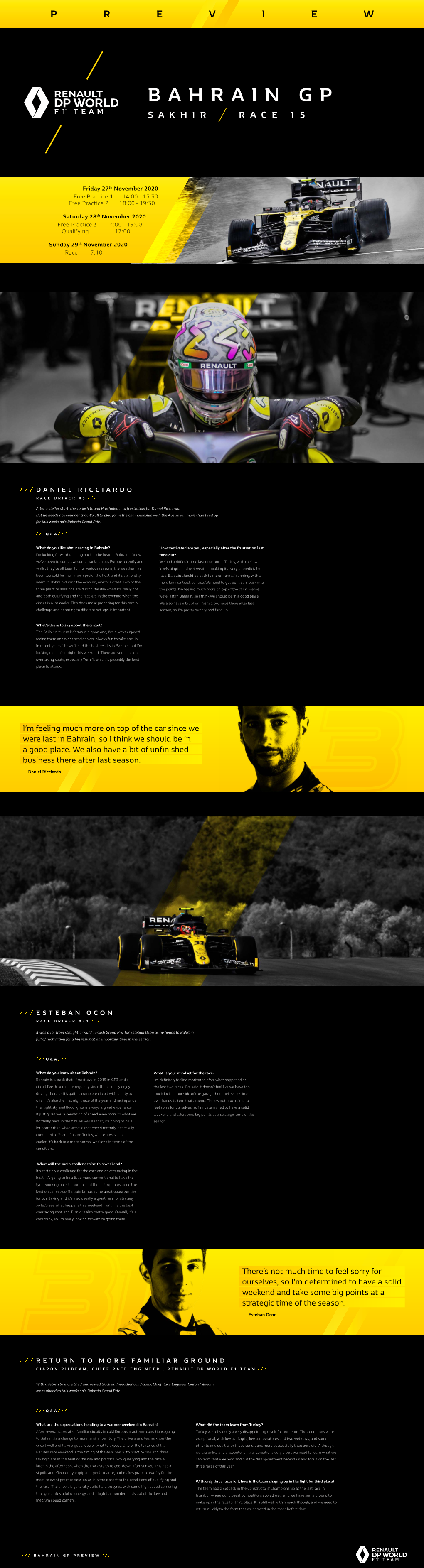 Daniel Ricciardo ESTEBAN OCON