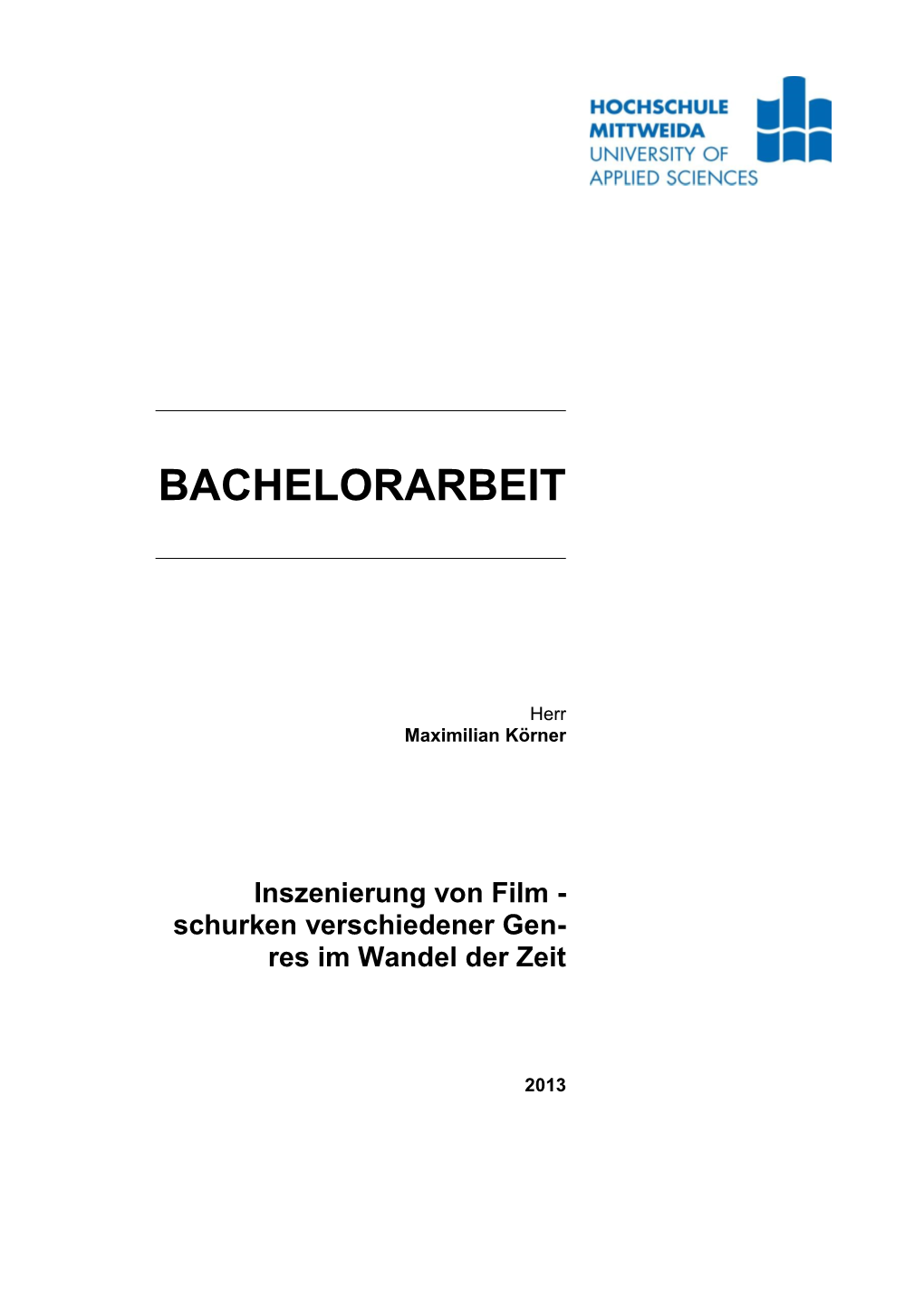 Bachelorarbeit