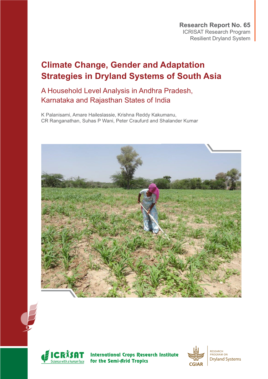 Climate Change, Gender and Adaptation Strategies in Dryland