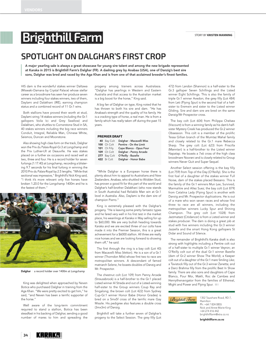 Brighthill Farm SPOTLIGHT on DALGHAR's FIRST CROP