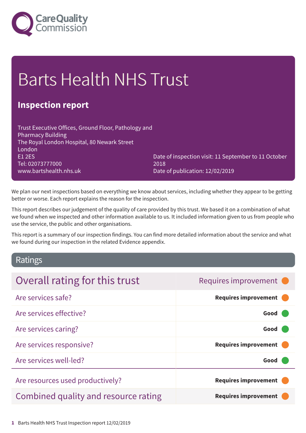 R1H Barts Health NHS Trust