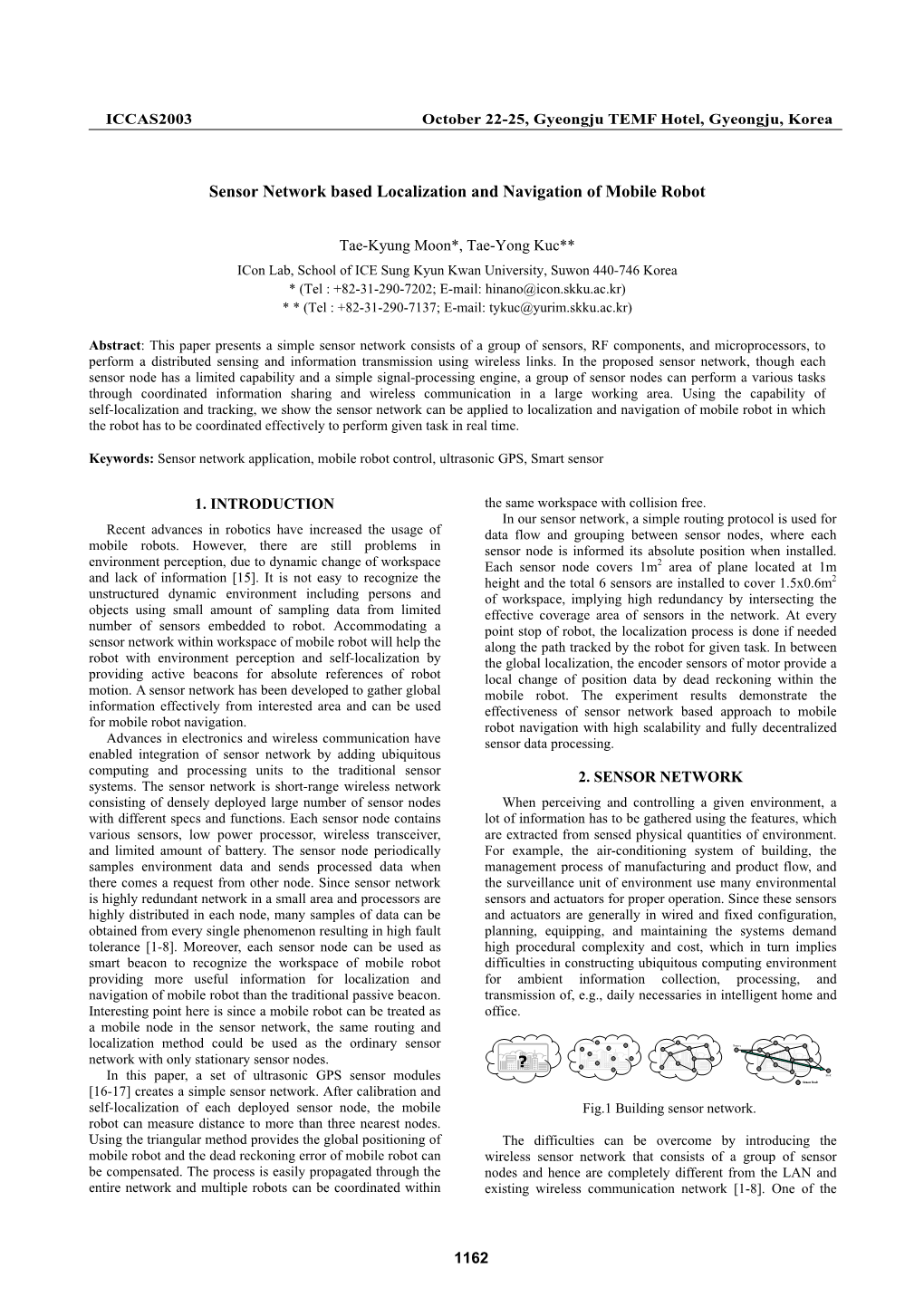 Sensor Network Based Localization and Navigation of Mobile Robot