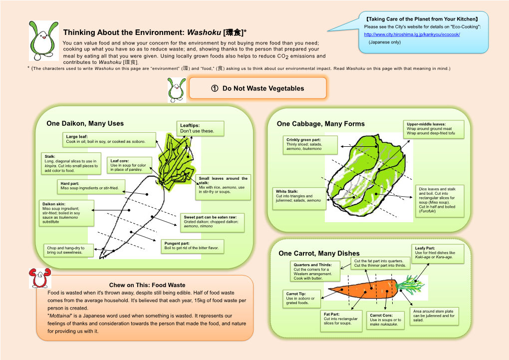 Thinking About the Environment: Washoku [環食]*